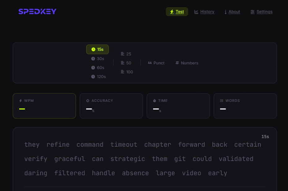 Typing Skills Platform Development
